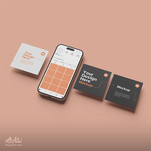 فایل لایه باز فتوشاپ قالب پست اینستاگرام