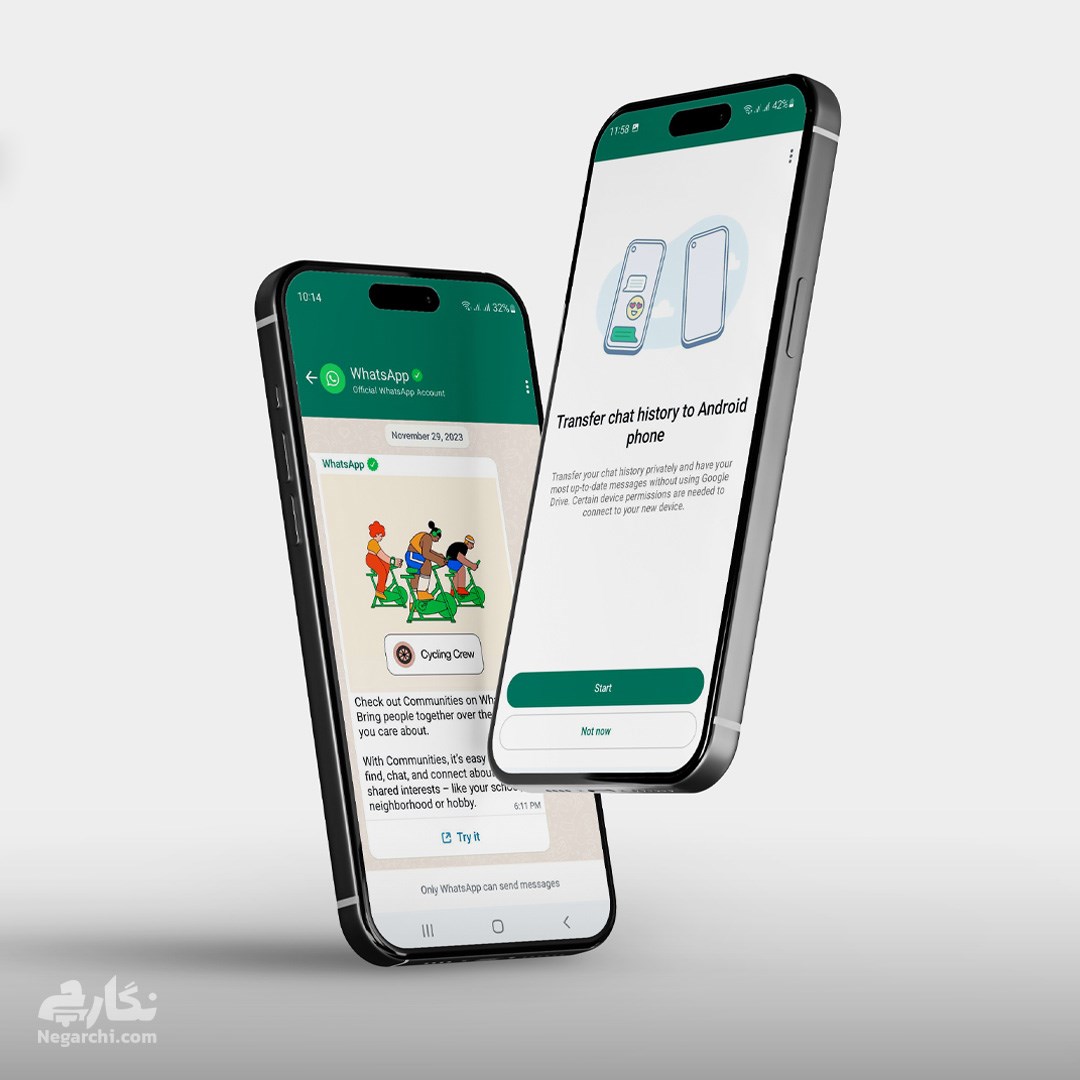 موکاپ گوشی برای نمایش اپلیکیشن مدل شناور - فرمت PSD