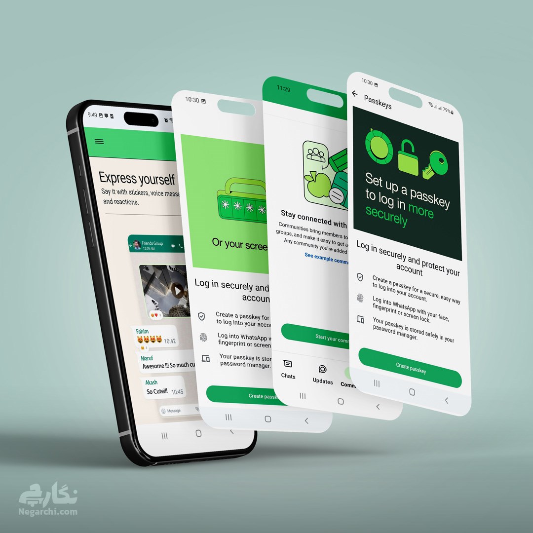موکاپ گوشی برای نمایش صفحات اپلیکیشن - فرمت PSD