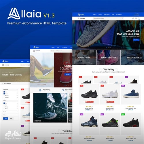 قالب فروشگاهی Allaia - eCommerce HTML Template