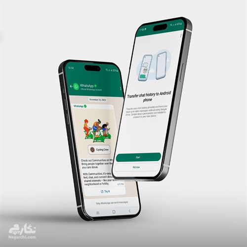 موکاپ گوشی برای نمایش اپلیکیشن مدل شناور - فرمت PSD