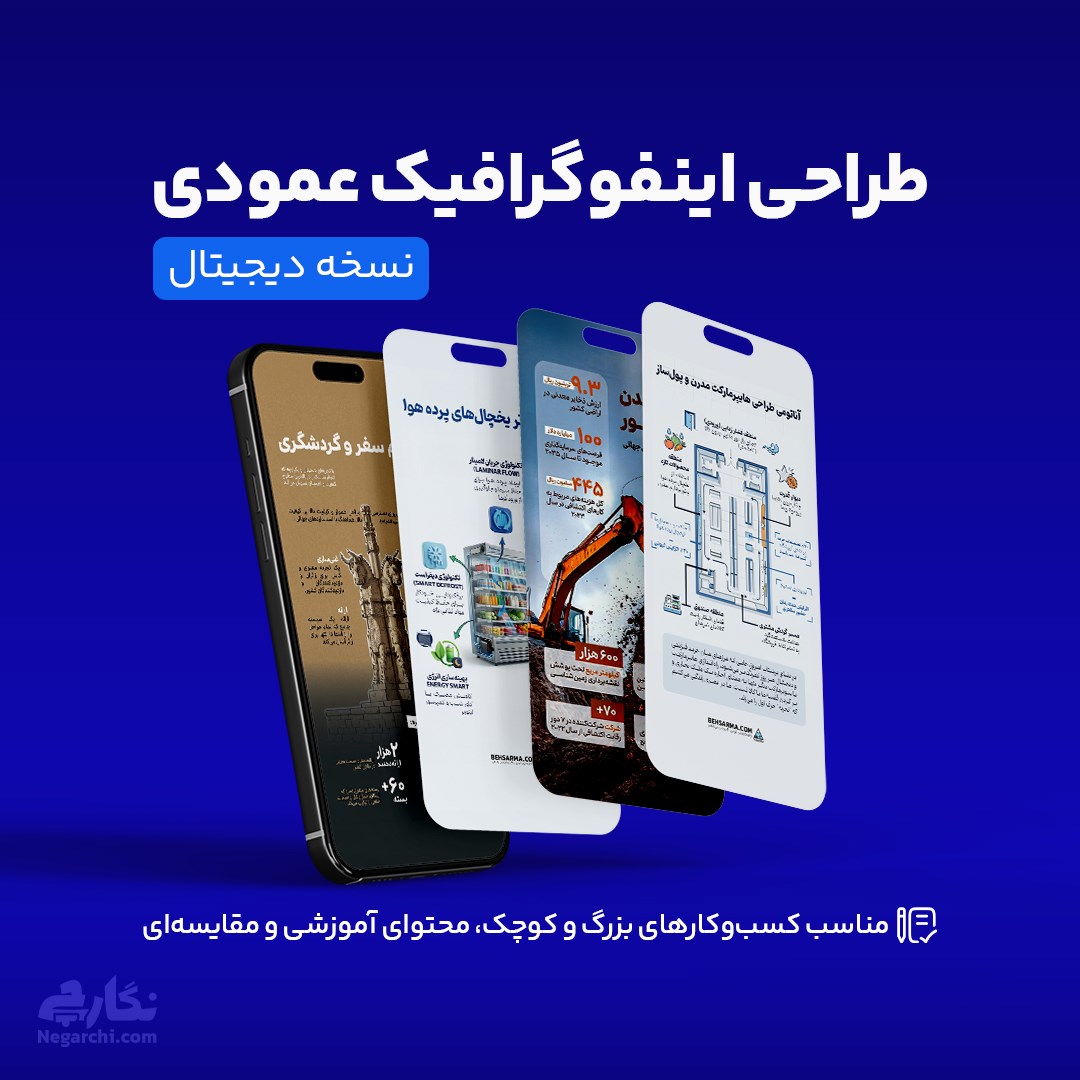 طراحی اینفوگرافیک عمودی