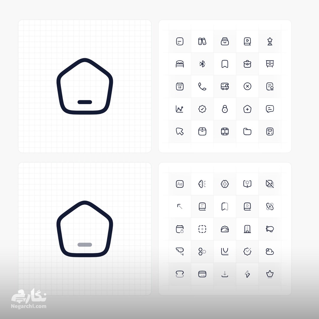 پک آیکن 27000+ Hugeicons Pro