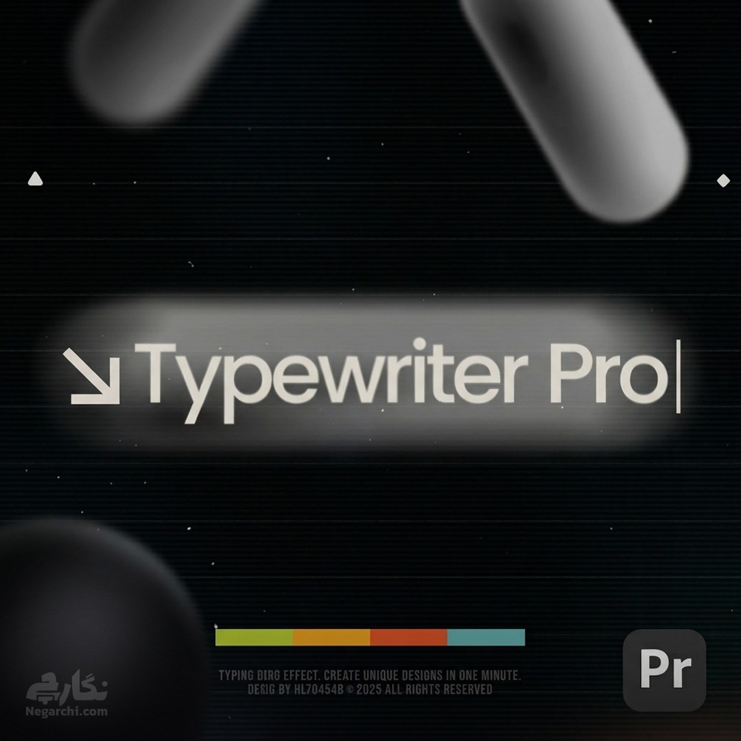 پک پریست انیمیشن متن Typewriter Text Animation افکت تایپ ماشینی مخصوص پریمیر