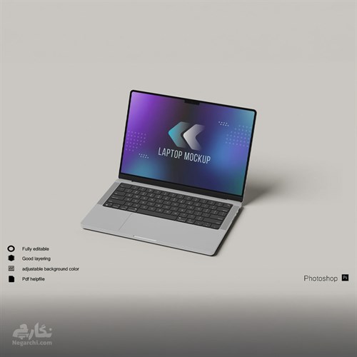 موکاپ لپ تاپ - فرمت PSD