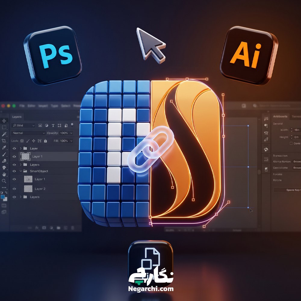 تفاوت فتوشاپ و ایلاستریتور